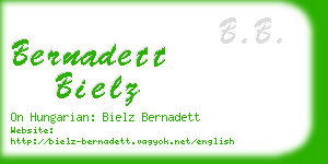 bernadett bielz business card